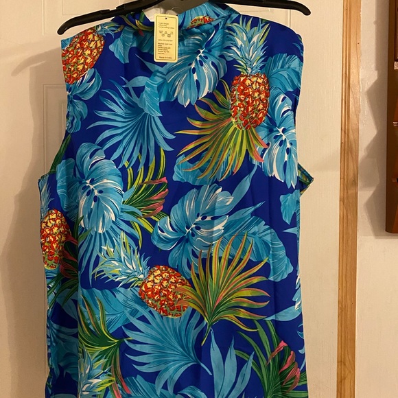Stylore Sz 3X Tropical Print Top NWT😊😊 - Picture 2 of 11